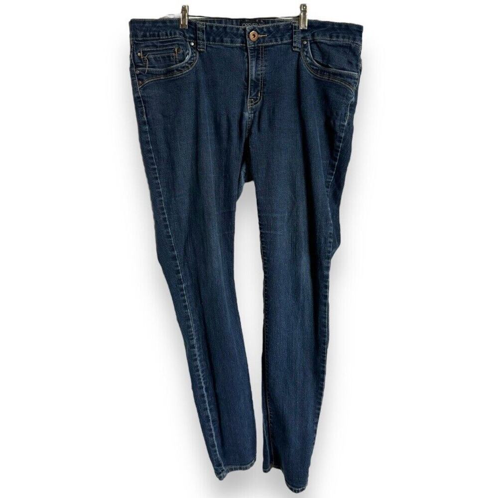5/$35 Forever 21 Womens Jeans Sz 16 Skinny Dark Wash Stretch